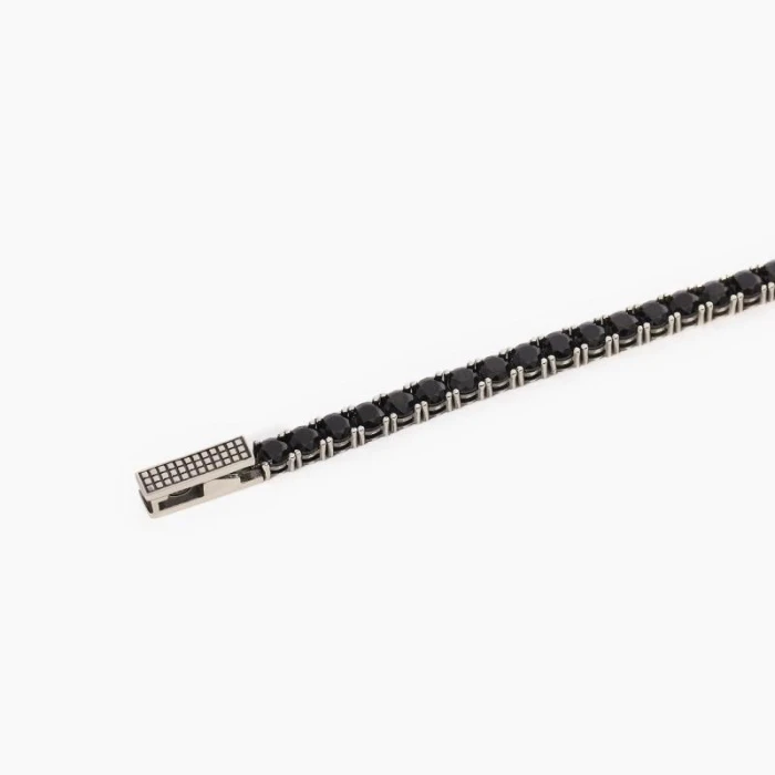 PULSERA RIVIERE CIRCONITAS NEGRAS