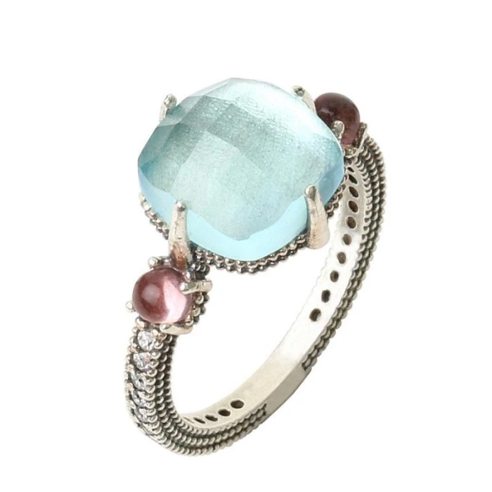 ANILLO GEA AGUAMARINA
