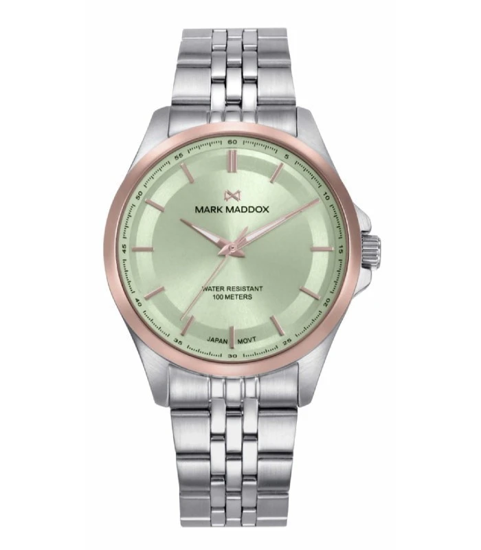 RELOJES MARK MADDOX Acero Esfera Verde Menta Marais