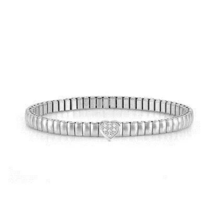 Pulsera XTE XSMALL ed. LIFE en acero y circonitas CORAZÓN