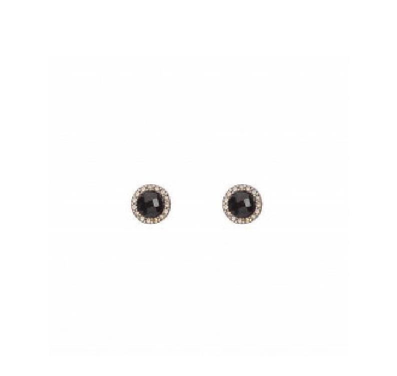 PENDIENTES GRANATE Y CIRCONITAS