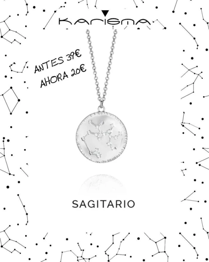 COLLAR PLATA SAGITARIO