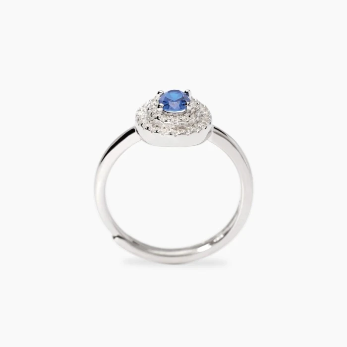 Anillo con zafiro sintéticoVICTORIA