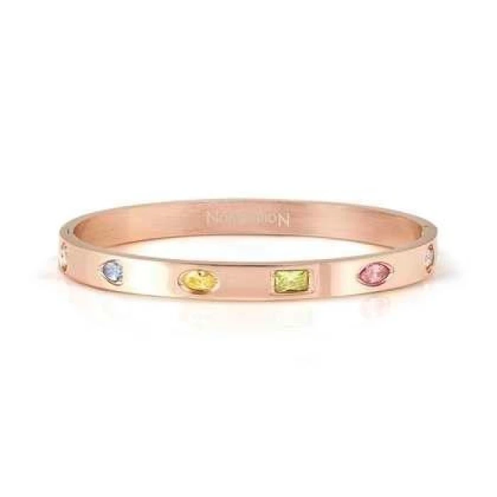 Pulsera PRETTY BANGLES ed. SATINSHINE en acero y circonitas varias formas