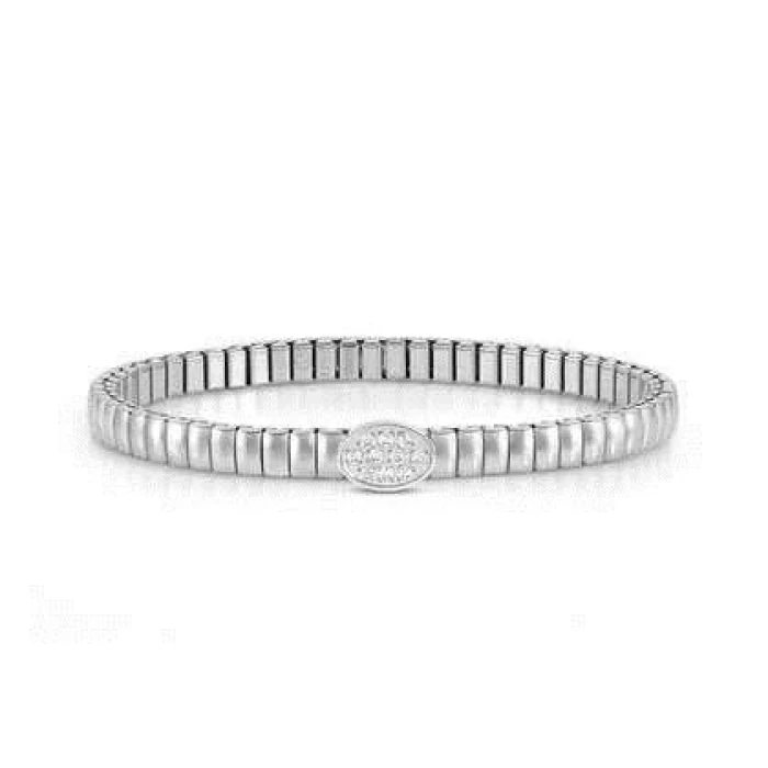 Pulsera XTE XSMALL ed. LIFE en acero y circonitas OVAL