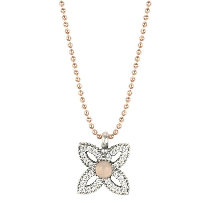 Colgante Chloe Cuarzo Rosa