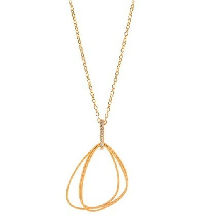 PLATA SALVATORE COLLAR DORADO MATE