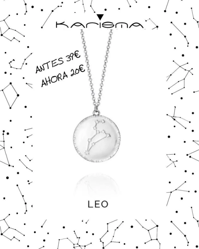 COLLAR PLATA LEO