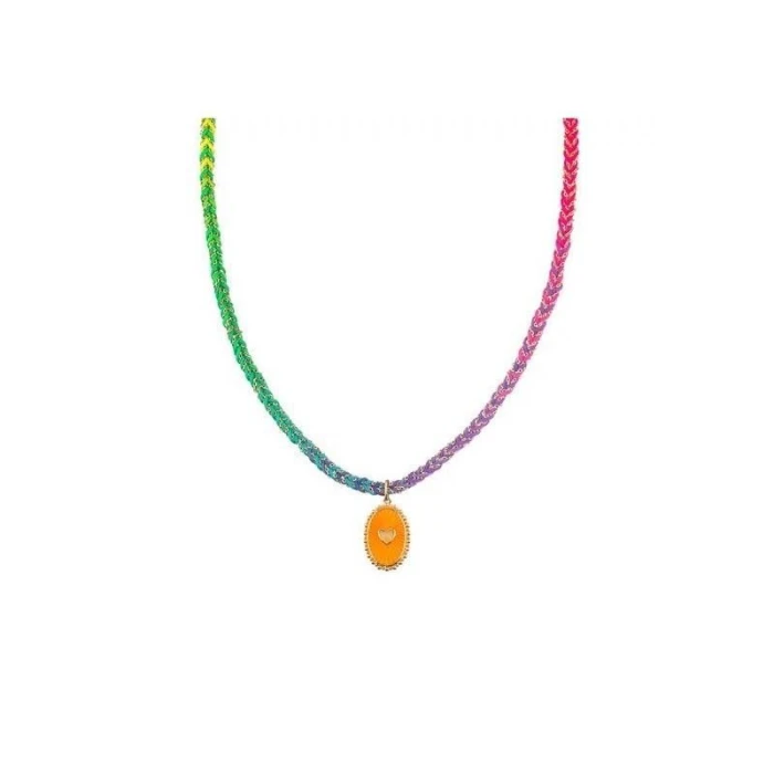 COLLAR CORTO POWER - MULTICOLOR - ORO -