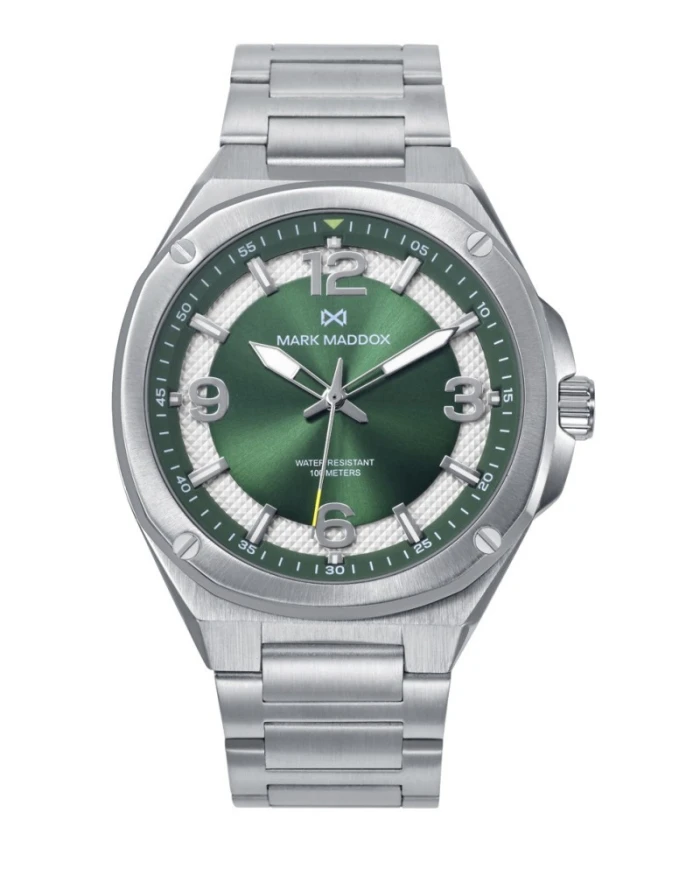 Reloj caja de acero 10 Atm, brazalete de acero , movimiento cuarzo