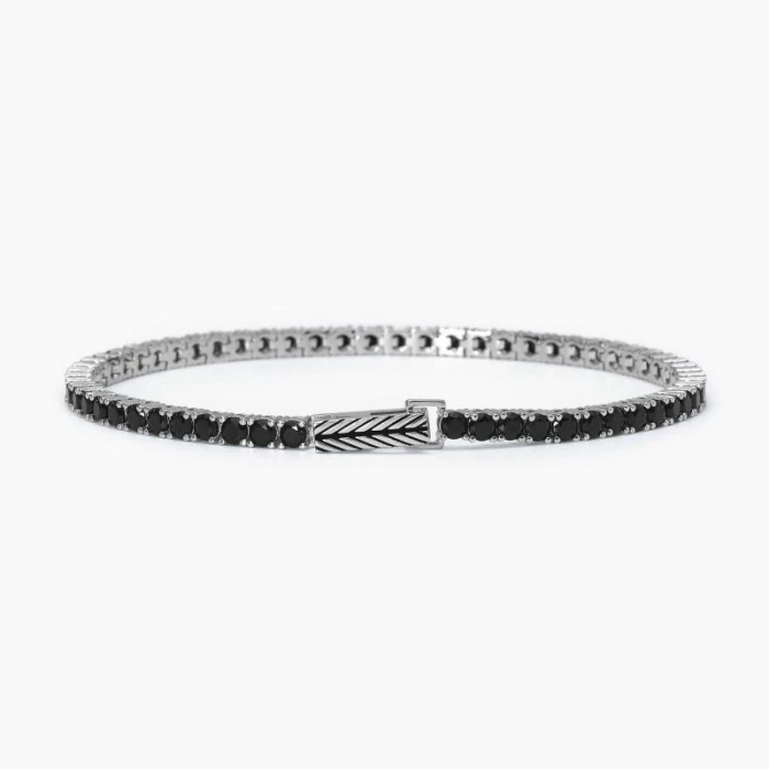 Pulsera tenis negra