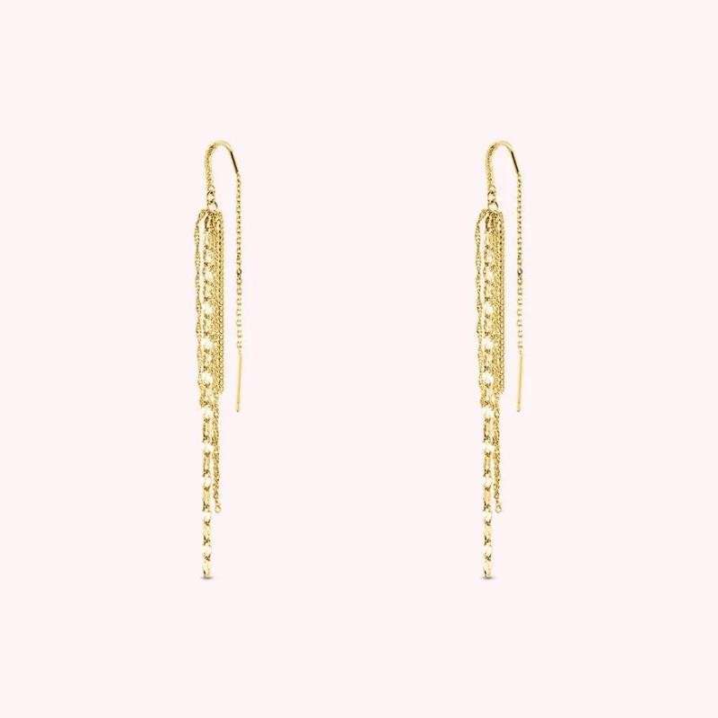 Pendientes largos NEBET - Dorado