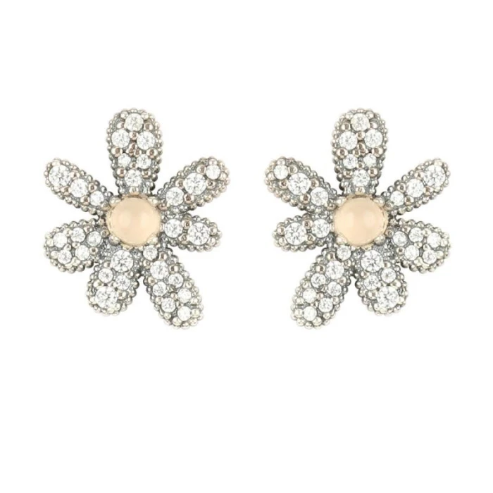 PENDIENTES ANTHEA CUARZO ROSA