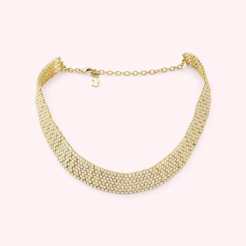 Chocker BERENICE - Cristal / Oro
