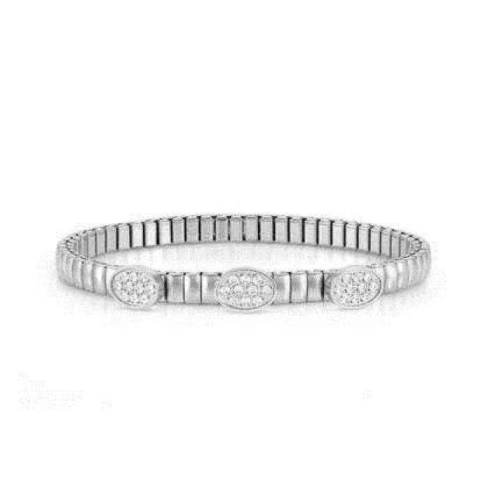Pulsera XTE XSMALL ed. LIFE en acero y circonitas  OVAL