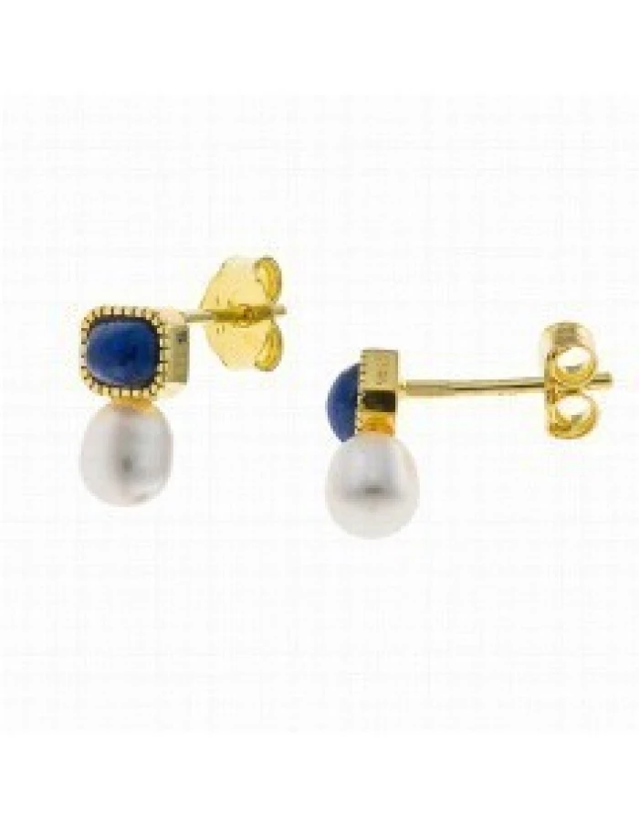 PLATA SALVATORE PENDIENTES LAPISLAZULI