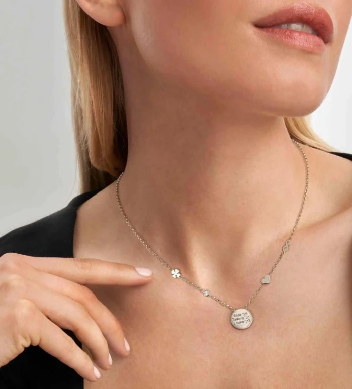 COLLAR MESSAGGI D'AMORE CON MEDALLA GRABABLE Y MIX SÍMBOLOS