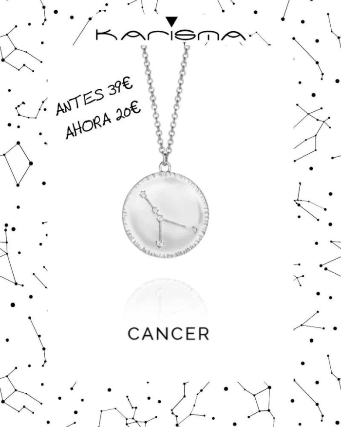 COLLAR PLATA CANCER