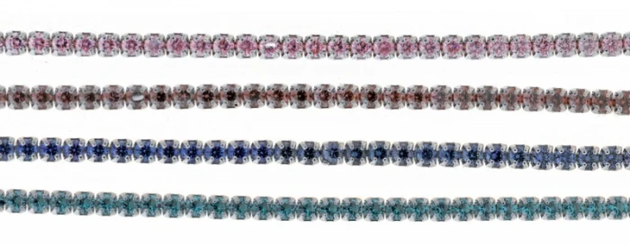 Pulsera Blink plata rodio circonitas brillantes tanzanita 15+3cm