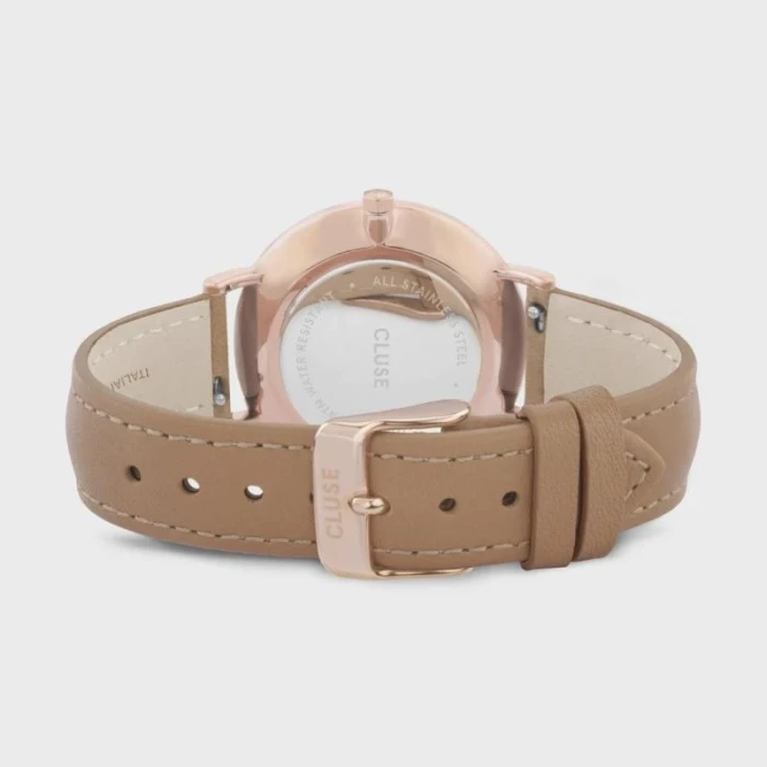 Boho Chic Leather Hazelnut, Rose Gold Colour