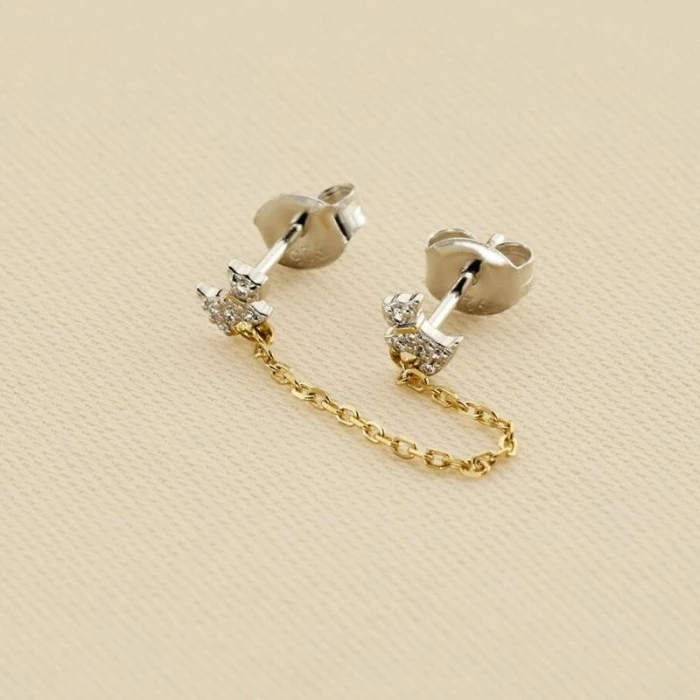 Piercing mini MASCOTTE - Plata / Oro
