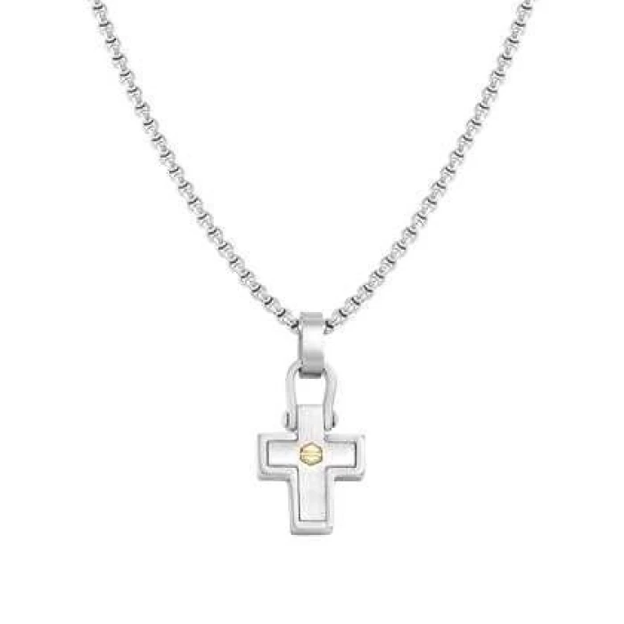 COLLAR MANVISION EN ACERO (CRUZ)