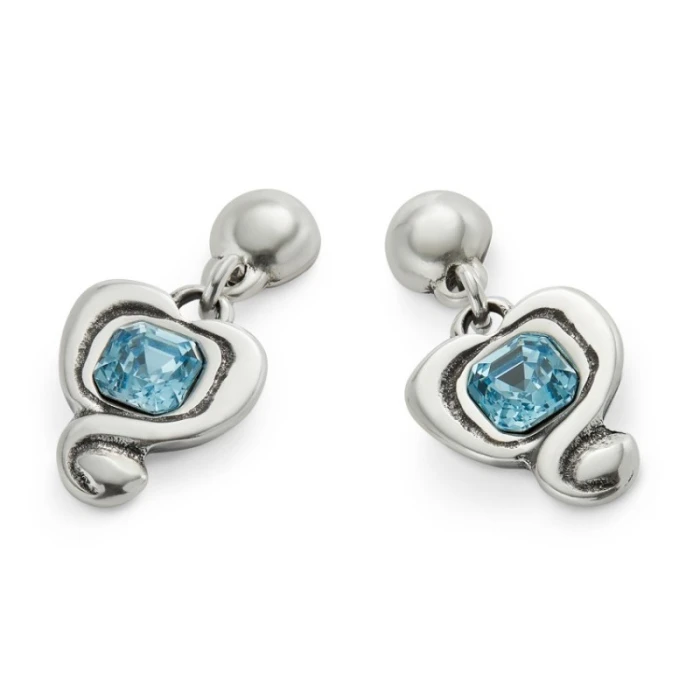 PENDIENTES CORAZÓN AZUL SER EXPRESIVA