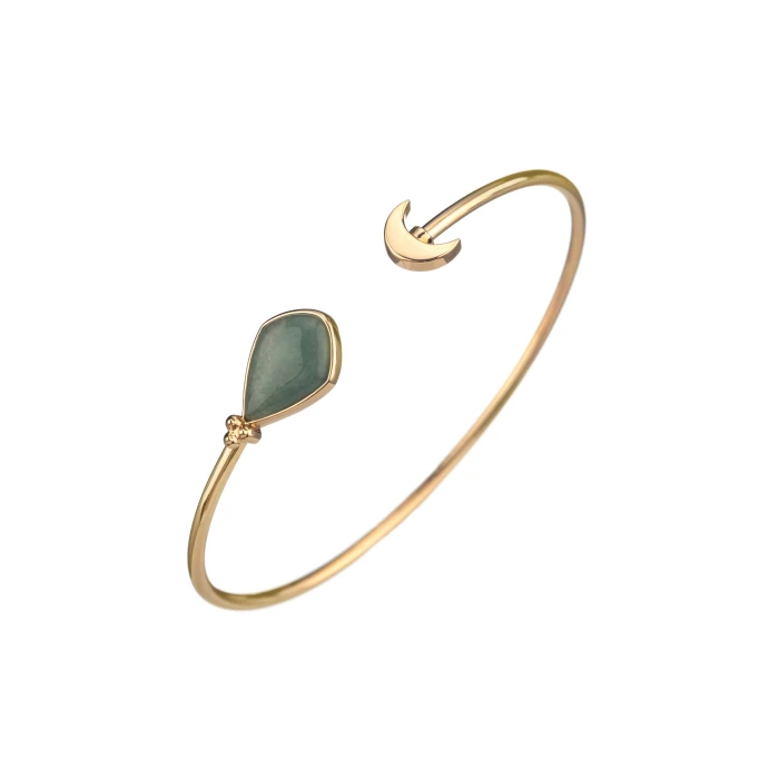 Pulsera rígida MOON - Aventurine - TU