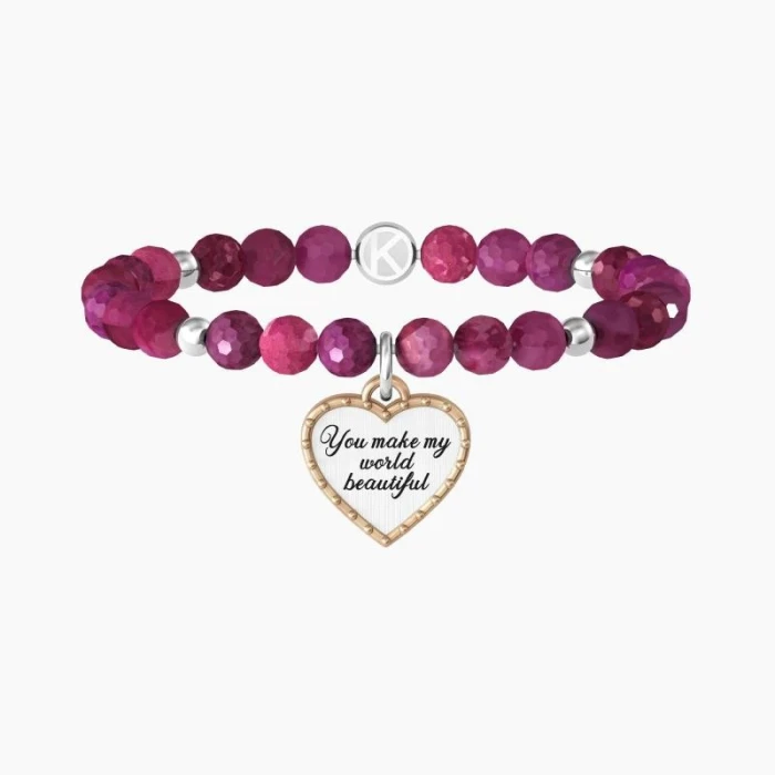 PULSERA CORAZÓN | YOU MAKE MY WORLD BEAUTIFUL