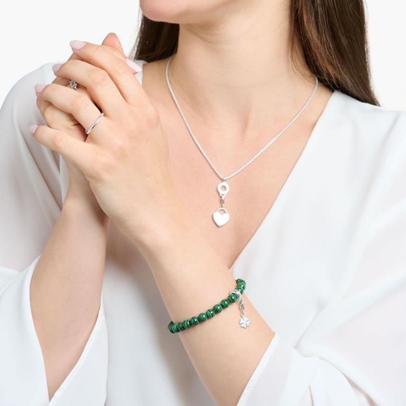 PULSERA CHARM PIEDRAS VERDES