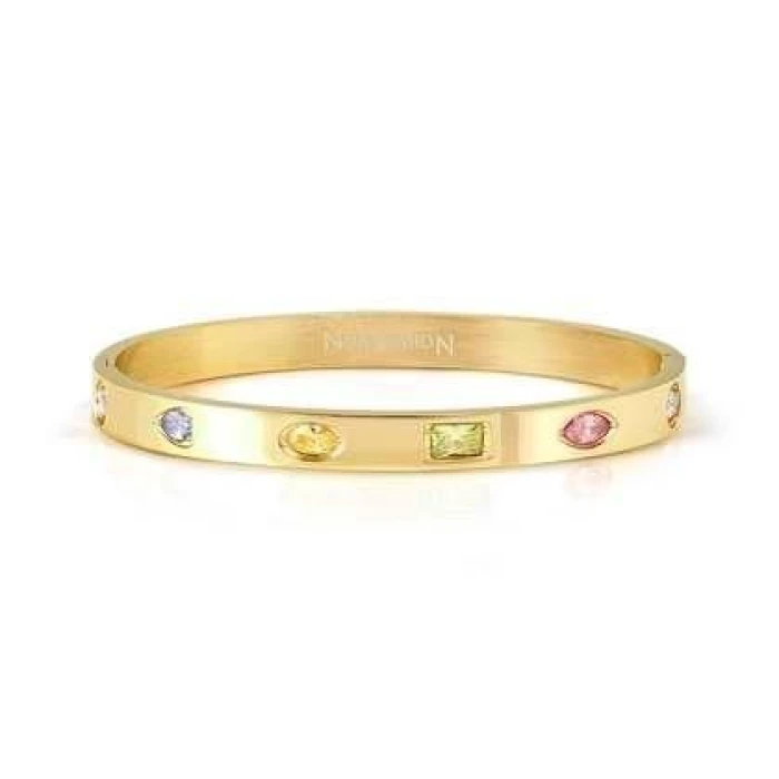 Pulsera PRETTY BANGLES ed. SATINSHINE en acero y circonitas varias formas