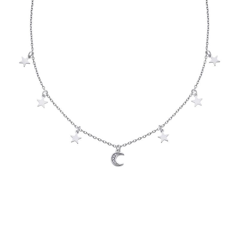 Gargantilla Durán Exquse realizado en plata 925 de la colección Astros luna central