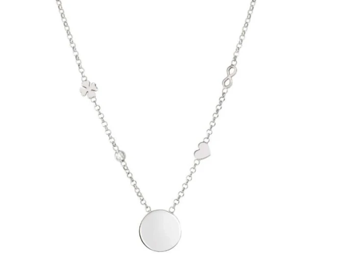 COLLAR MESSAGGI D'AMORE CON MEDALLA GRABABLE Y MIX SÍMBOLOS