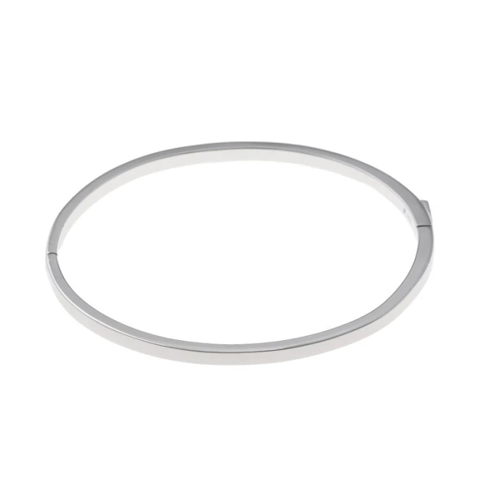 PLATA SALVATORE PULSERA TUBO CUADRADO