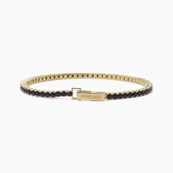 Pulsera tenis negra