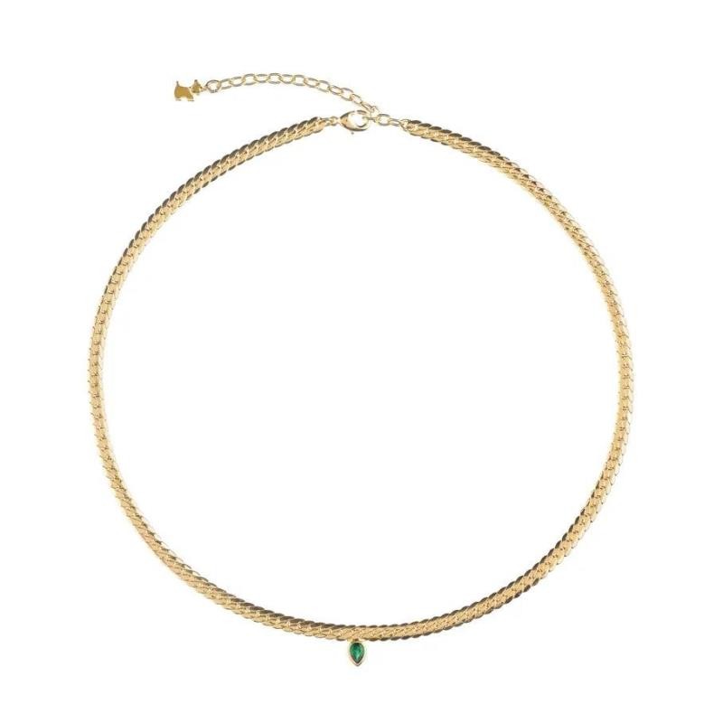 Collar corto NEITH - Verde / Oro