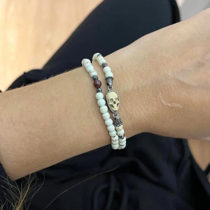 PULSERA PLATA RESINAS