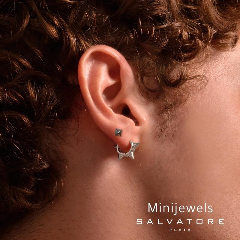 PENDIENTES PLATA CHAPADO DORADO ARO PINCHOS LISOS