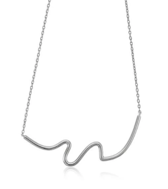 Collar plata originales diseño fino irregular