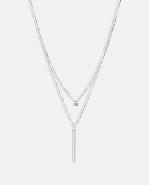 Collar de oro blanco y diamantes