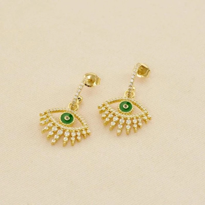 Criollas LUCKY EYE - Verde / Dorado