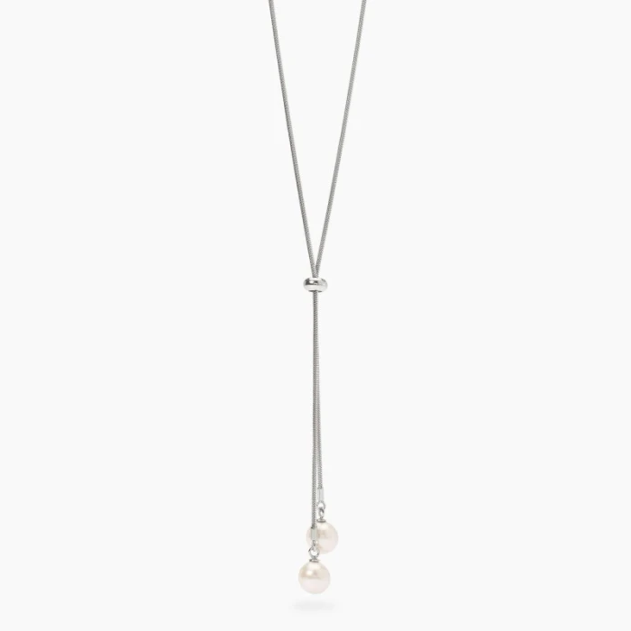 Collar con colgante con perlas de concha