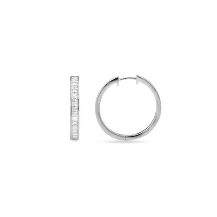 Pendientes de Plata de Ley 925 con Circonita Brillante acabados en rodio - Nexmu
