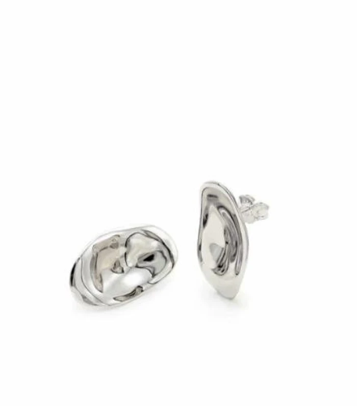 Pendientes originales diseño convexo líquido