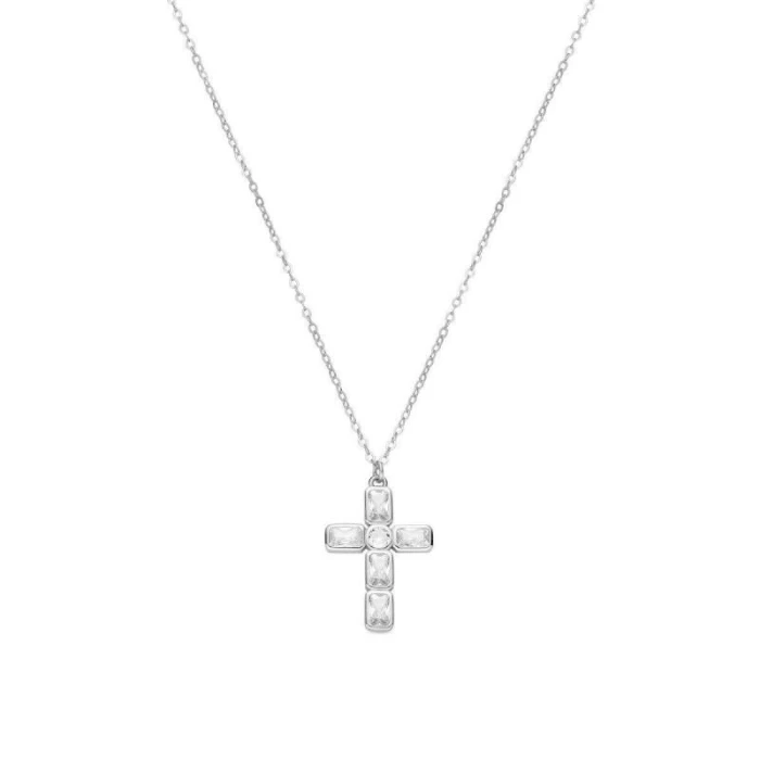 Collar Cruz de Plata