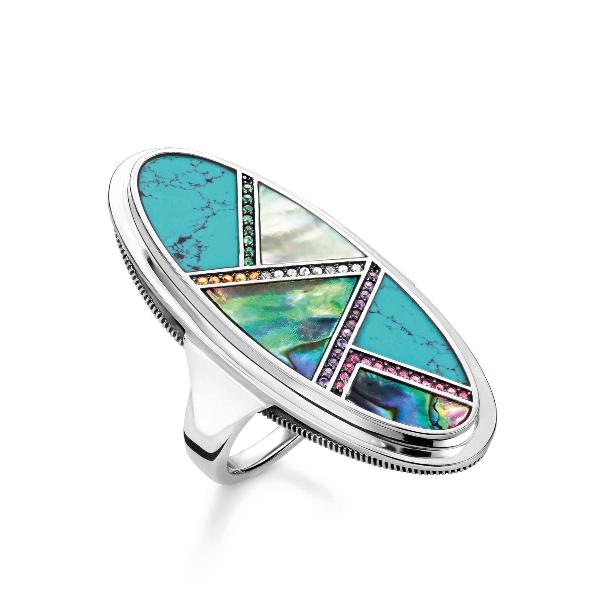 Anillo turquesa multi