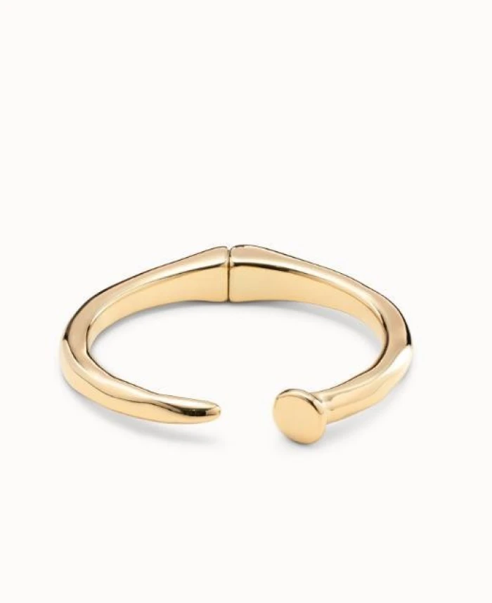 Pulsera rígida bañada en oro de 18k