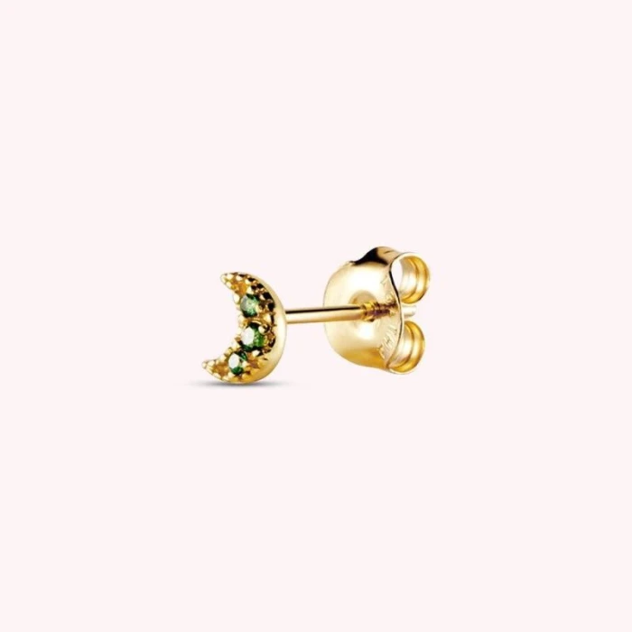 PIERCING LUNA VERDE TRANSPARENTE