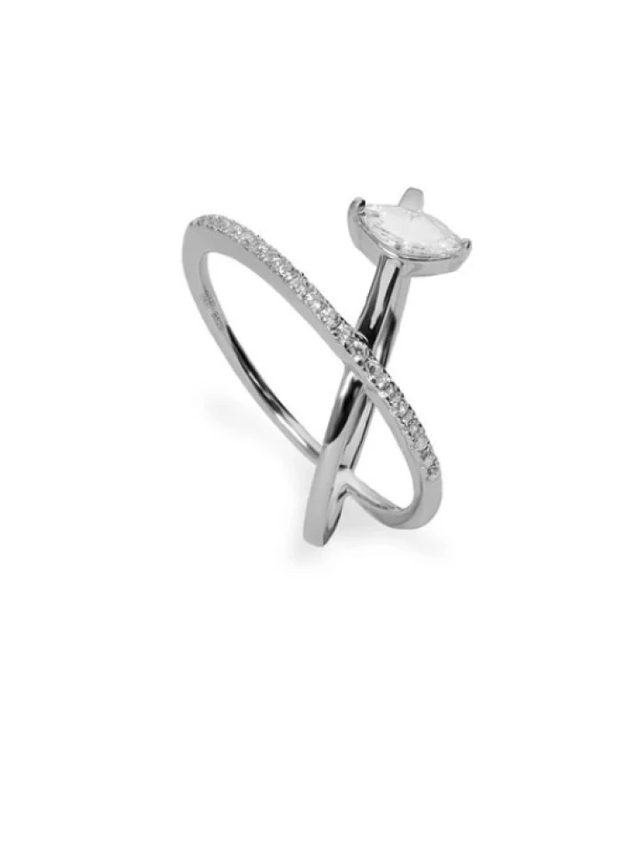 PLATA LINEARGENT ANILLO DISEÑO CRUZADO