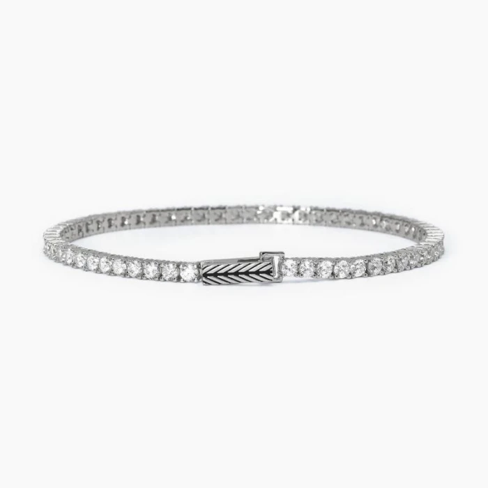 PULSERA TENIS CIRCONITAS BLANCAS